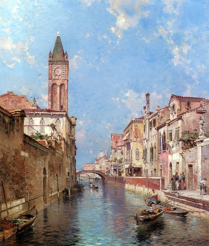 Franz Richard Unterberger Rio St. Barnaba, Venice